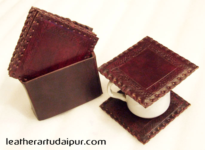 Leather Tea Coaster : 